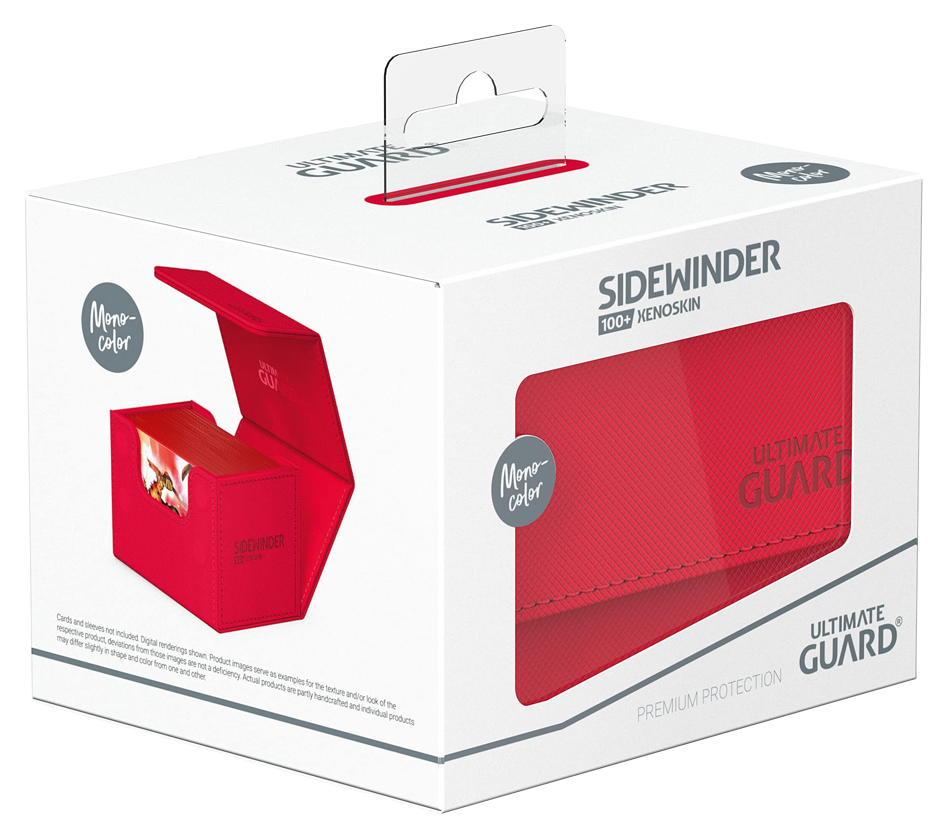 ultimate-guard-sidewinder-100-xenoskin-deck-case-rot-monocolor image 6