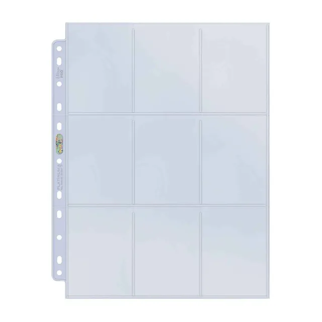 ultra-pro-platinum-series-9-pocket-seiten-mit-11-lochung-10-st-ck-f-r-standard-k image 1