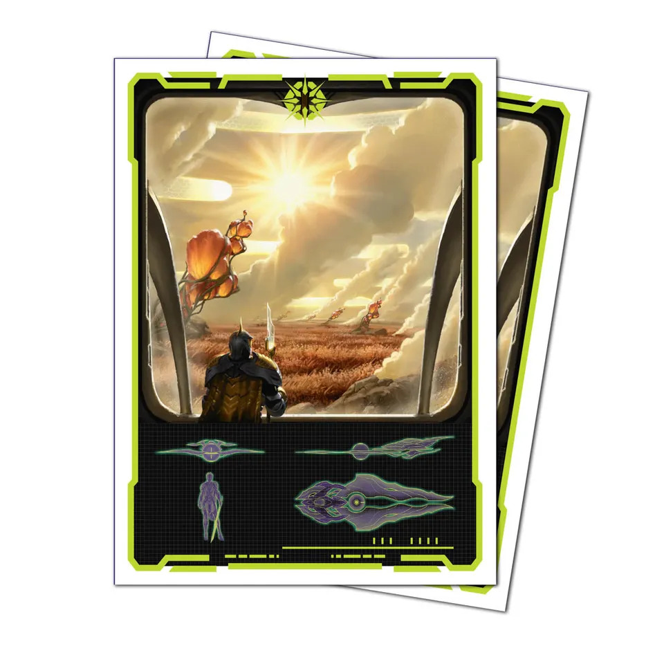ultra-pro-edge-of-eternities-adagia-windswept-bastion-105ct-apex-deck-protector- image 1