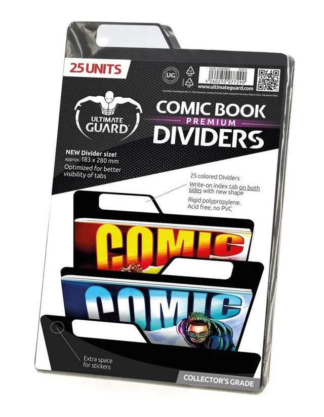ultimate-guard-premium-comic-book-dividers-25er-pack-schwarz image 1