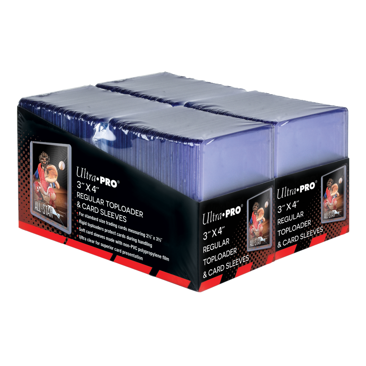 ultra-pro-toploader-3-x-4-zoll-clear-regular-soft-sleeves-bundle-200ct image 1