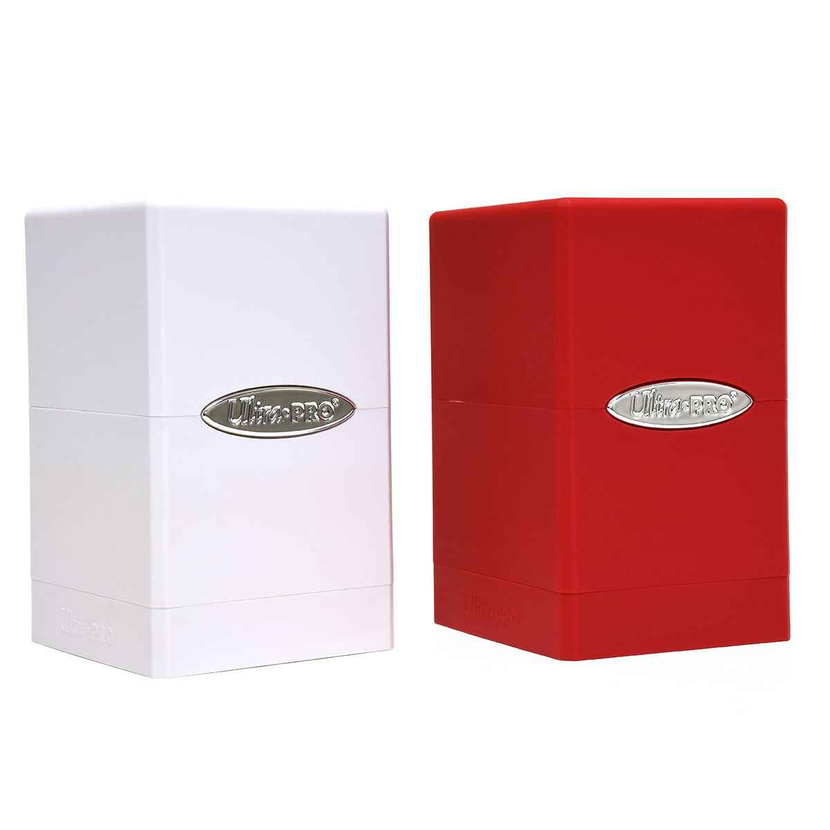 ultra-pro-satin-tower-deck-box-bundle-rot-wei-2er-set-f-r-100-karten image 1