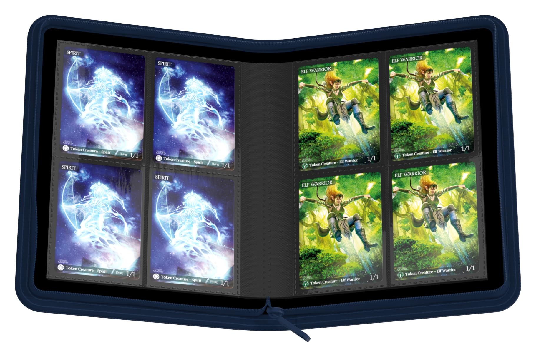 ultimate-guard-zipfolio-160-8-pocket-xenoskin-blau-kartenmappe image 7