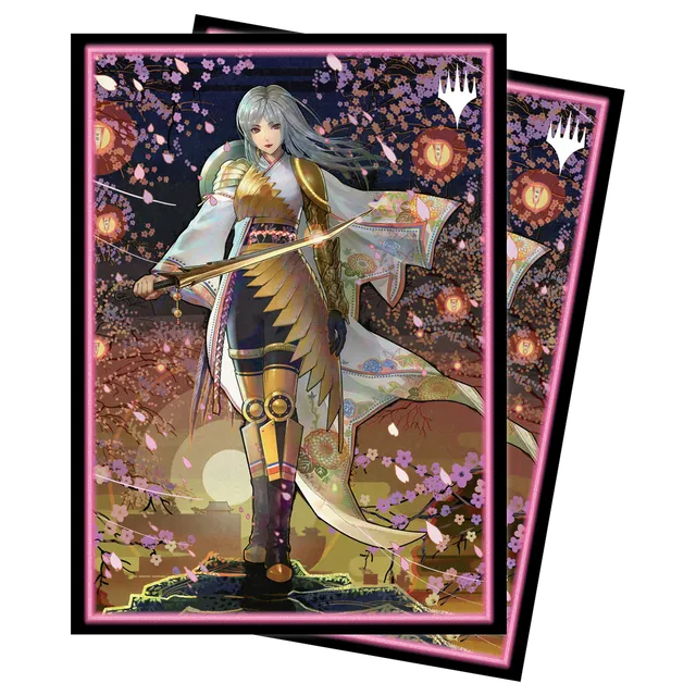ultra-pro-magic-the-gathering-kamigawa-neon-dynasty-the-wandering-emperor-sleeve image 1