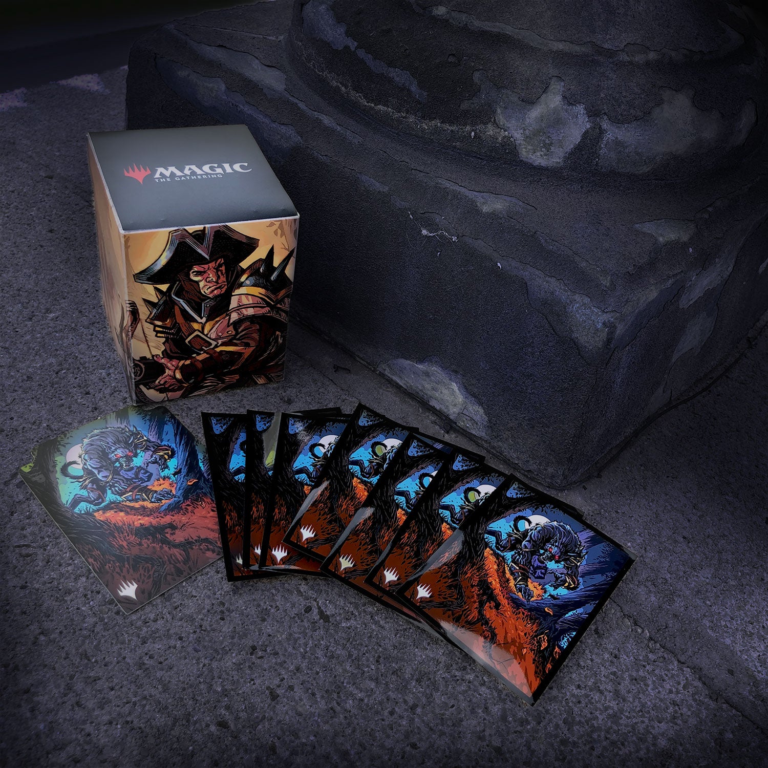 ultra-pro-innistrad-midnight-hunt-brutal-cathar-100-deck-box-magic-the-gathering image 3