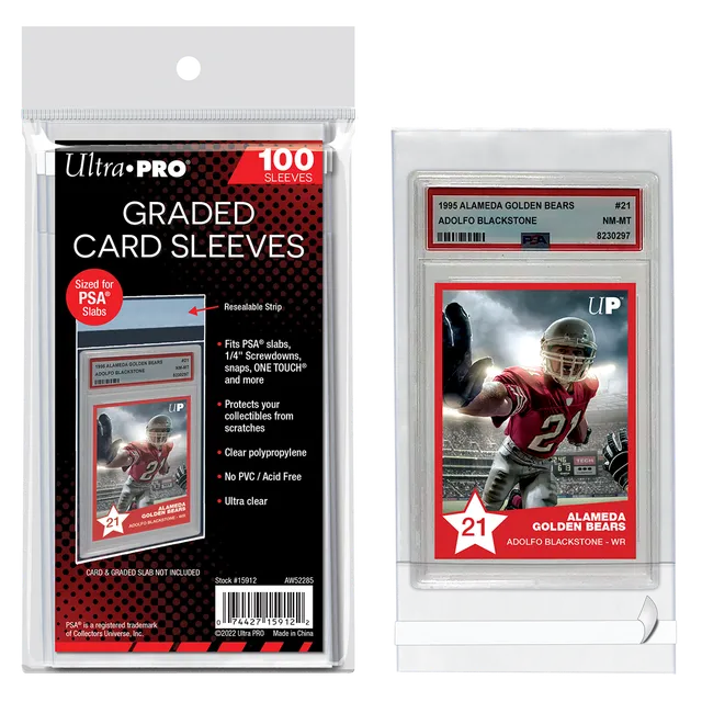 ultra-pro-psa-graded-card-sleeves-100ct-schutzh-llen-f-r-slabs image 1