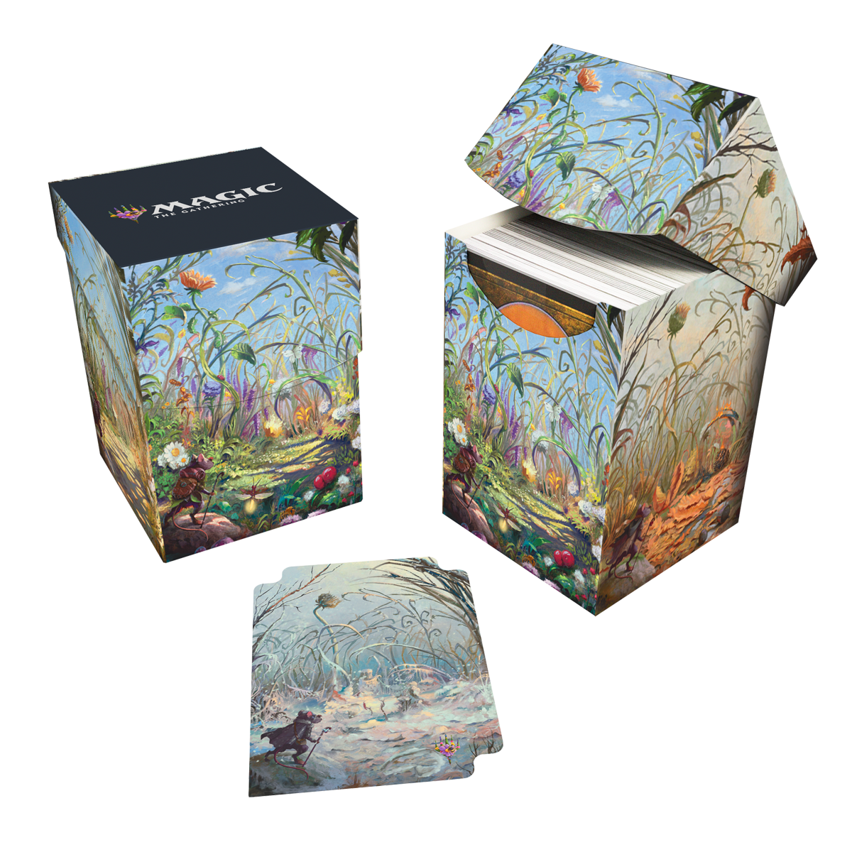 ultra-pro-100-deck-box-bloomburrow-season-lands-plains-summer-wei-f-r-magic-the- image 1