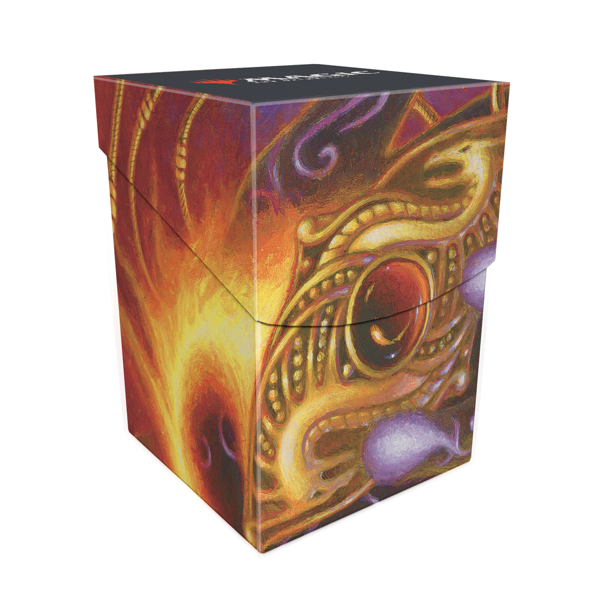 ultra-pro-modern-horizons-3-ruby-medallion-100-deck-box-f-r-magic-the-gathering image 1