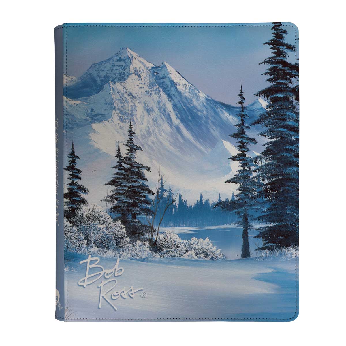 ultra-pro-bob-ross-winter-paradise-9-pocket-zippered-pro-binder-f-r-sammelkarten image 1