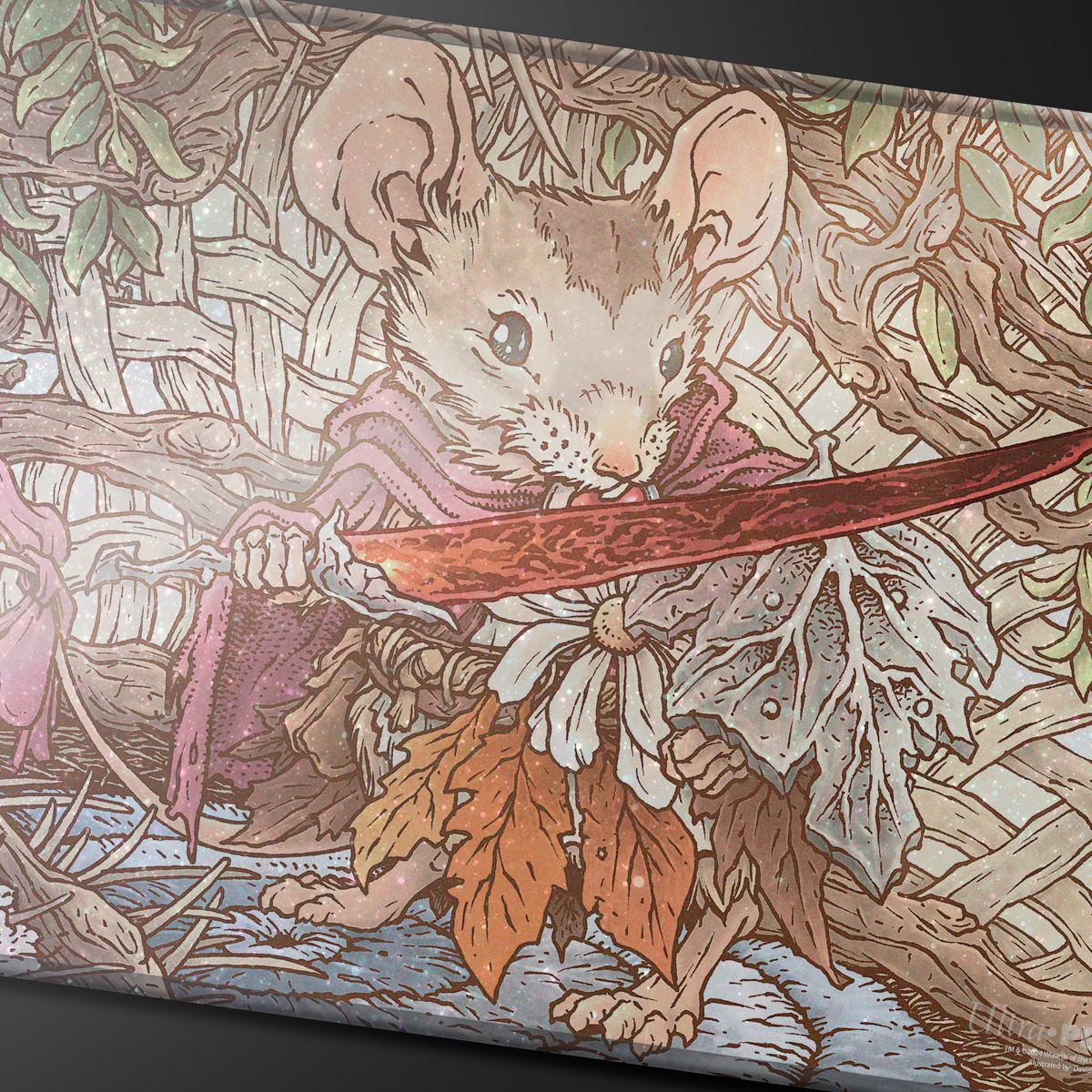 ultra-pro-bloomburrow-mabel-heir-to-cragflame-holofoil-standard-gaming-playmat-f image 2