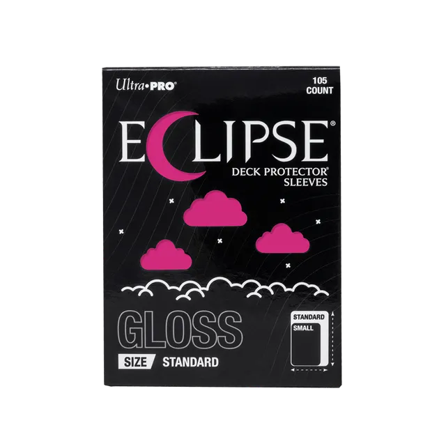 ultra-pro-eclipse-gloss-standard-deck-protector-sleeves-hot-pink-105ct image 1