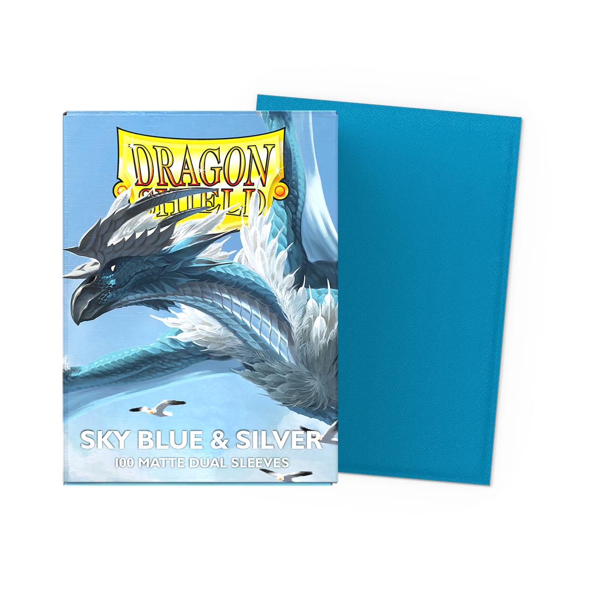 dragon-shield-sky-blue-silver-matte-dual-sleeves-standard image 1