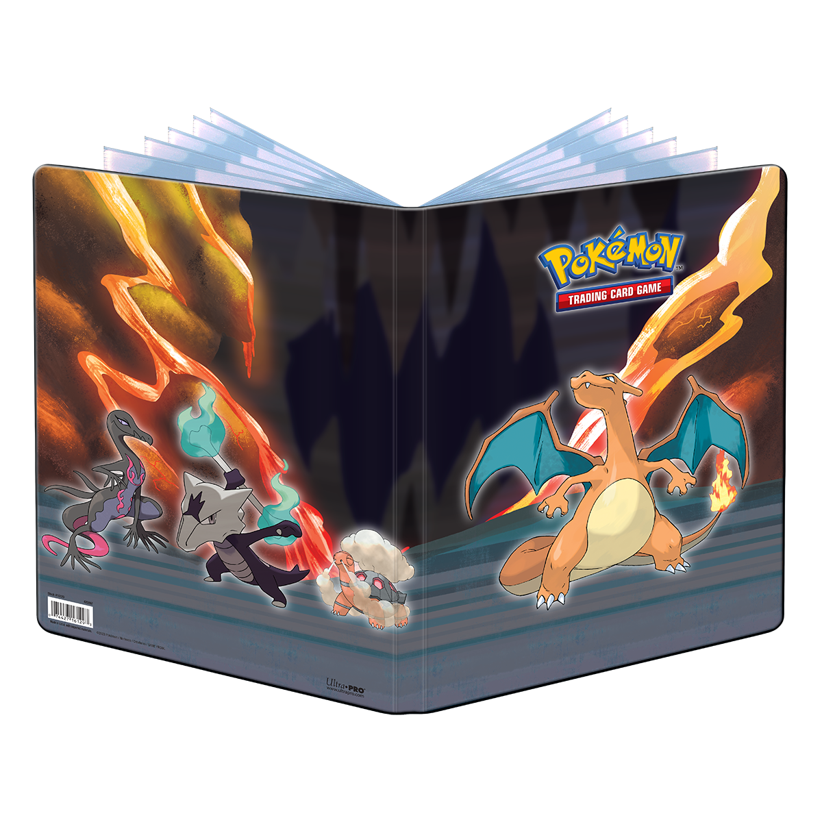 ultra-pro-gallery-series-scorching-summit-9-pocket-portfolio-f-r-pok-mon-orange image 1