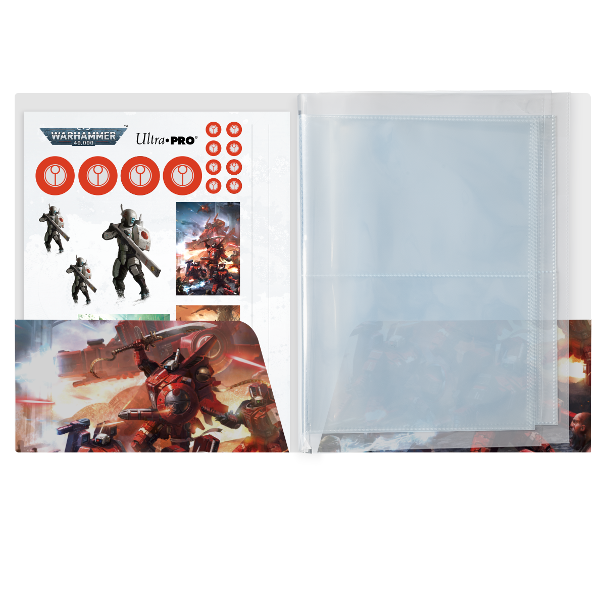 ultra-pro-t-au-empire-datasheet-folio-warhammer-40-000-index-kartenmappe image 2