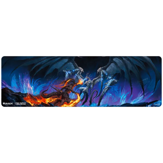 ultra-pro-magic-the-gathering-final-fantasy-bahamut-und-ifrit-8ft-table-playmat- image 1