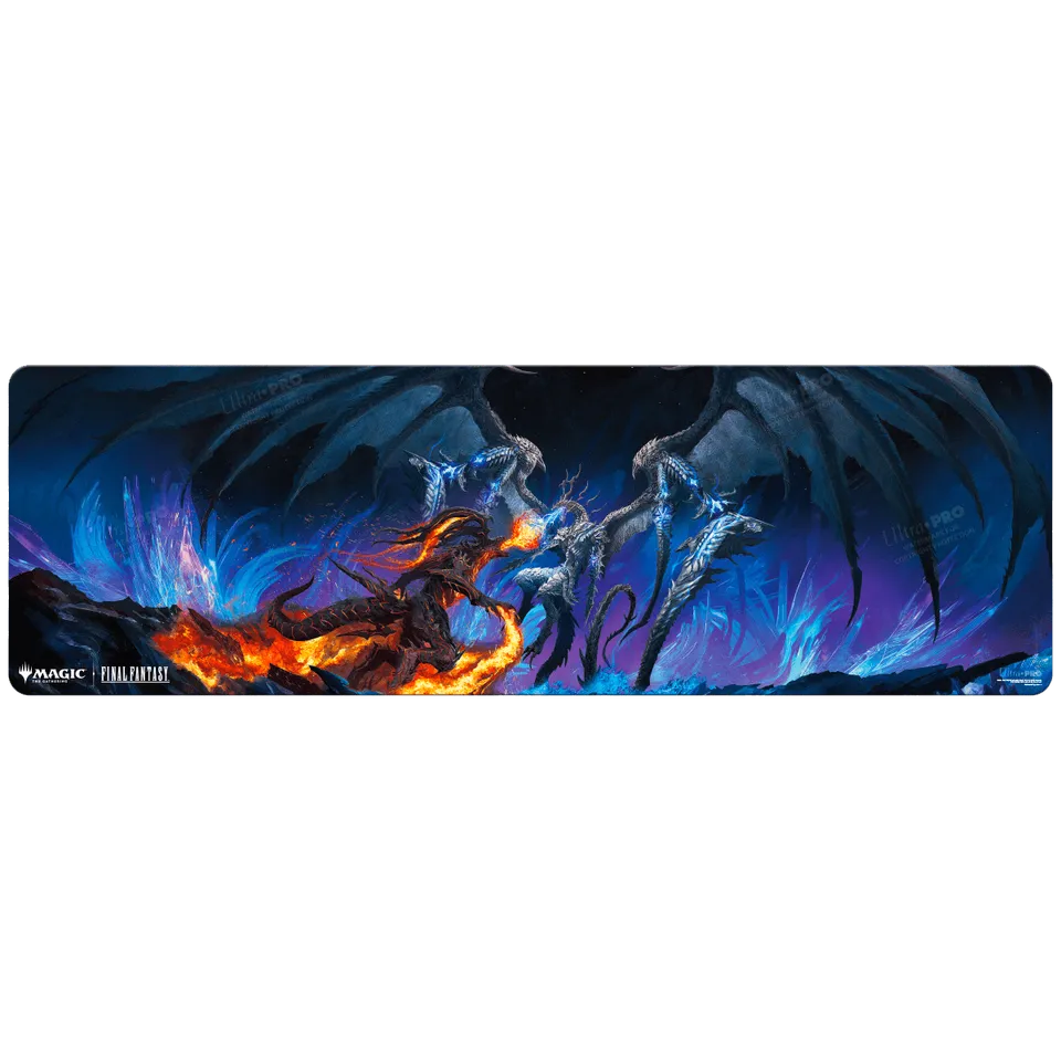 ultra-pro-magic-the-gathering-final-fantasy-bahamut-und-ifrit-8ft-table-playmat- image 1