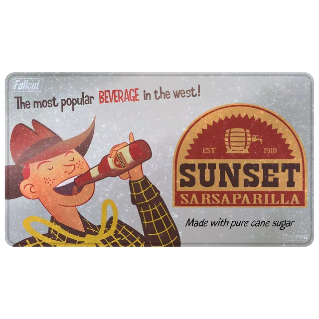 ultra-pro-fallout-sunset-sarsaparilla-holofoil-playmat image 1