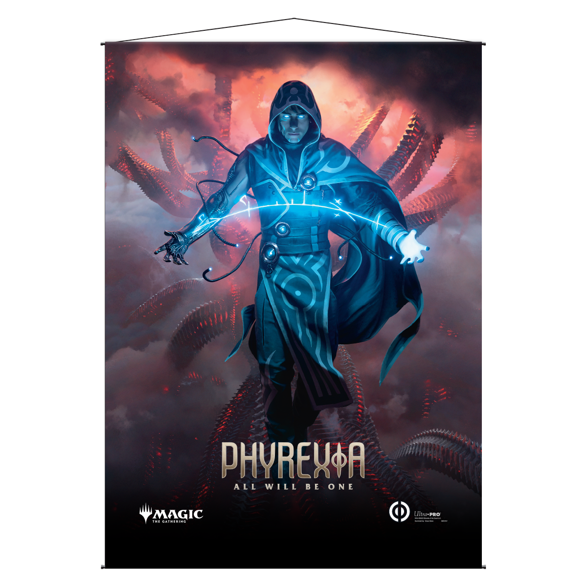 ultra-pro-phyrexia-all-will-be-one-jace-the-perfected-mind-wall-scroll-f-r-magic image 1