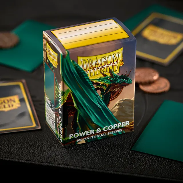 dragon-shield-power-copper-matte-dual-sleeves-100-standard image 1