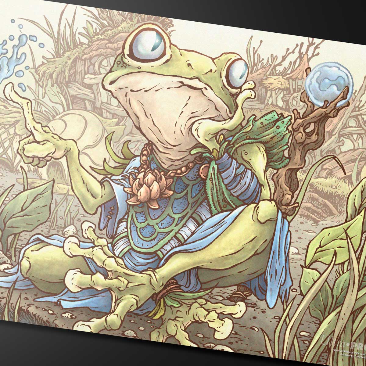 ultra-pro-bloomburrow-helga-skittish-seer-playmat-f-r-magic-the-gathering image 2