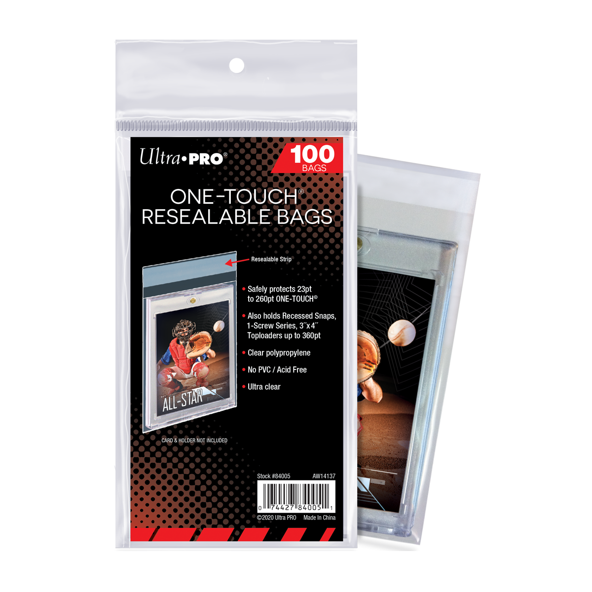 ultra-pro-one-touch-resealable-bags-f-r-bis-zu-260pt-100-st-ck image 1