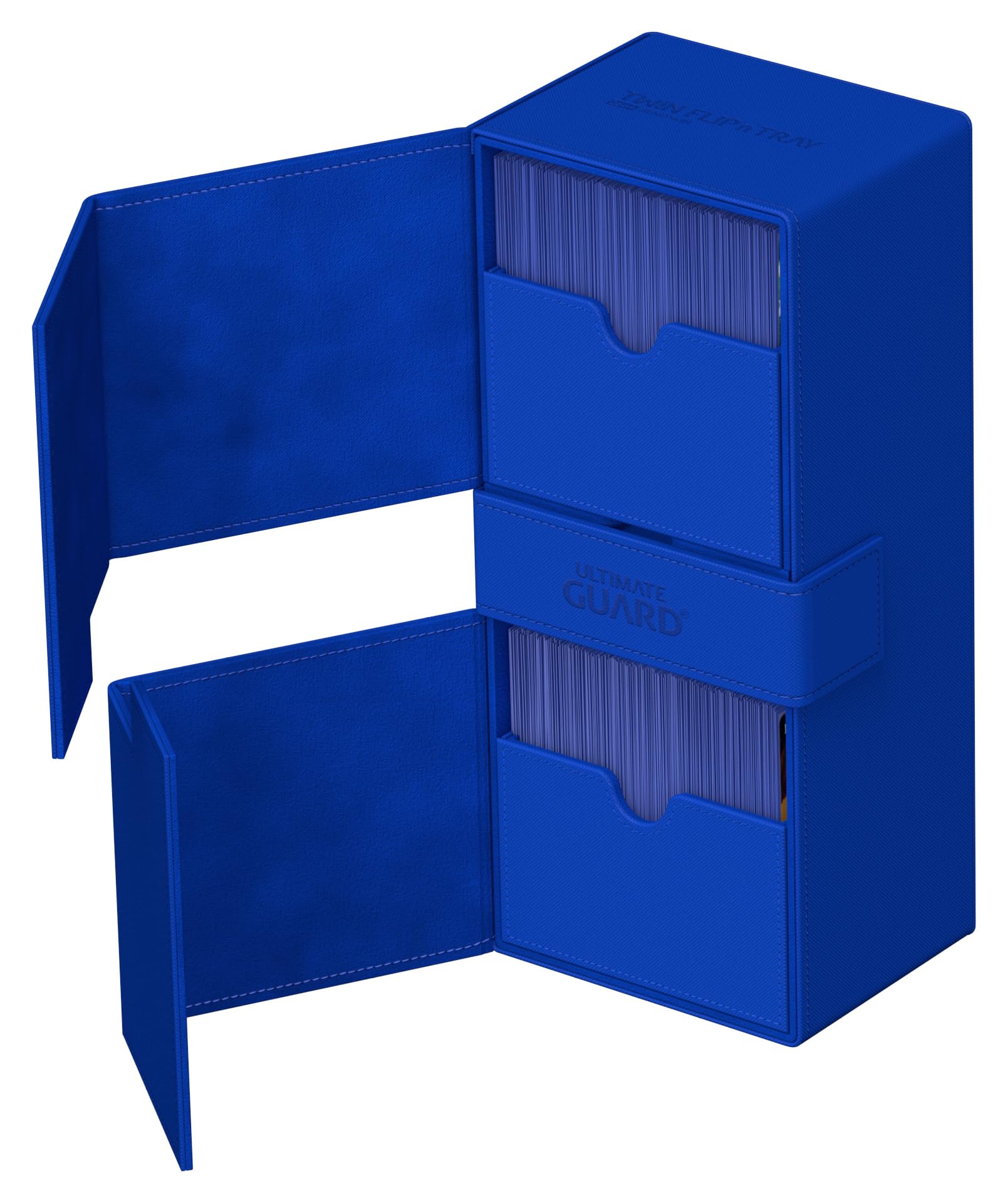 ultimate-guard-twin-flip-n-tray-266-xenoskin-blau-deck-box image 8