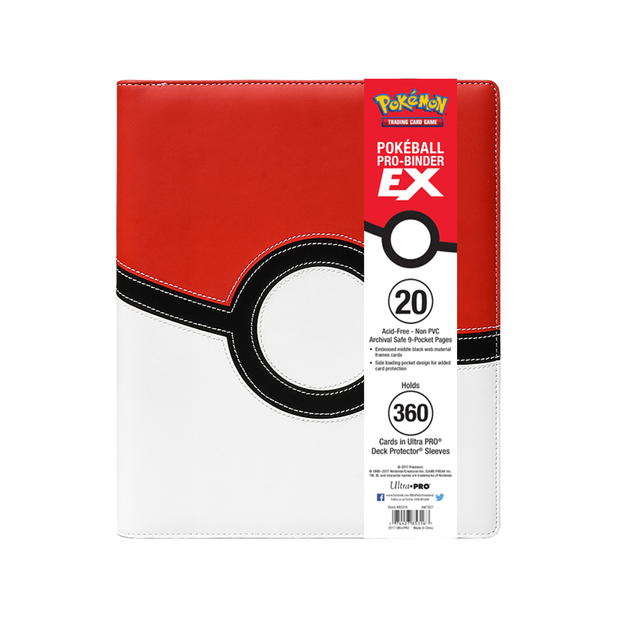 ultra-pro-pok-mon-pok-ball-premium-9-pocket-pro-binder-sammelalbum-f-r-360-karte image 2