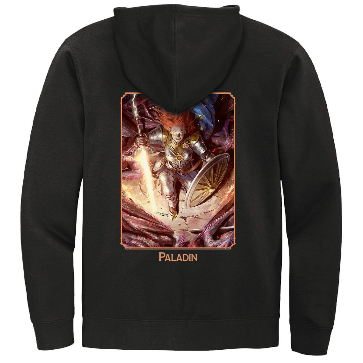 ultra-pro-dungeons-dragons-paladin-class-zip-hoodie-schwarz image 1