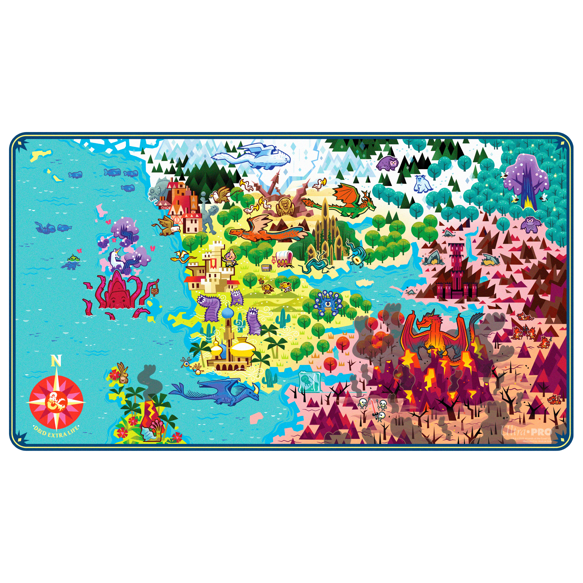 ultra-pro-extra-life-2025-playmat-f-r-dungeons-dragons image 1