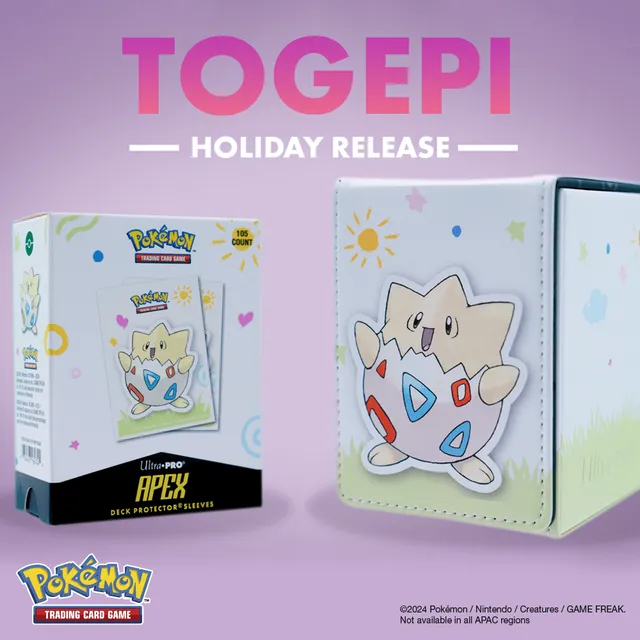 ultra-pro-togepi-holiday-bundle-f-r-pok-mon-105-apex-sleeves-alcove-flip-box image 1