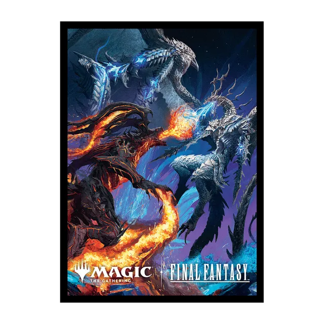 ultra-pro-deck-protector-sleeves-100ct-bahamut-und-ifrit-magic-the-gathering-fin image 1