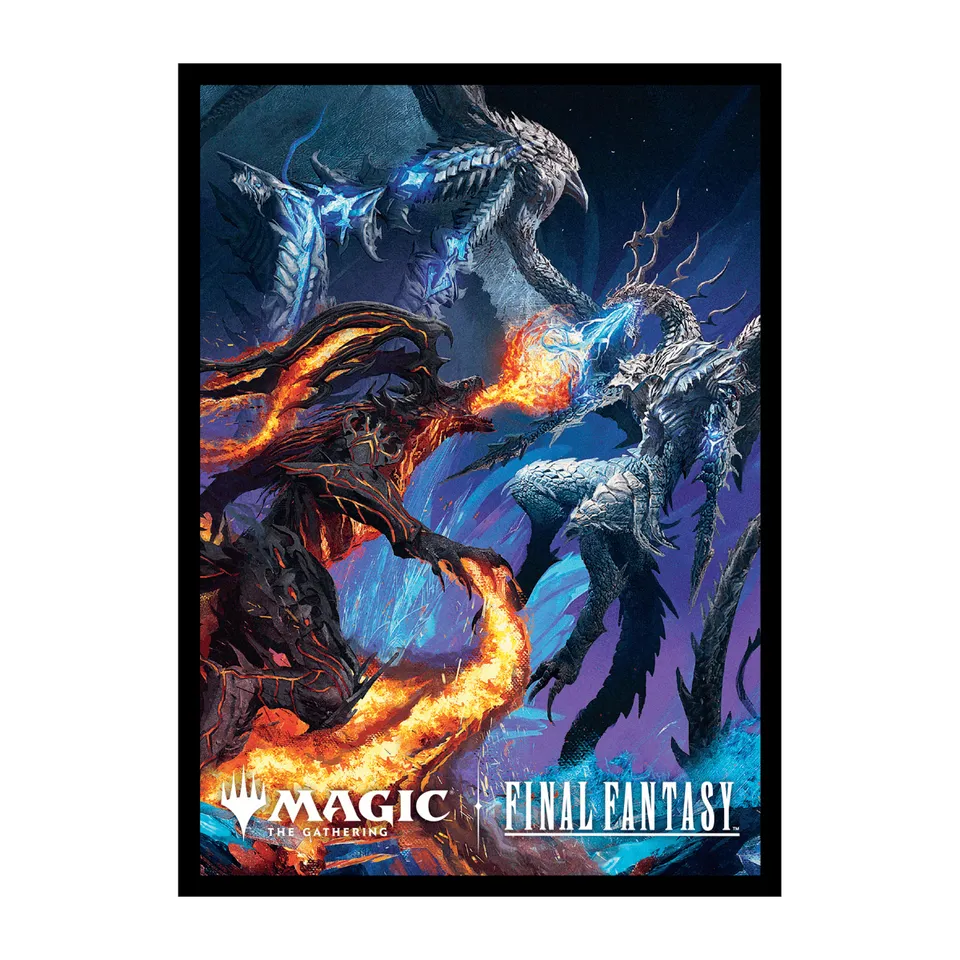 ultra-pro-deck-protector-sleeves-100ct-bahamut-und-ifrit-magic-the-gathering-fin image 1