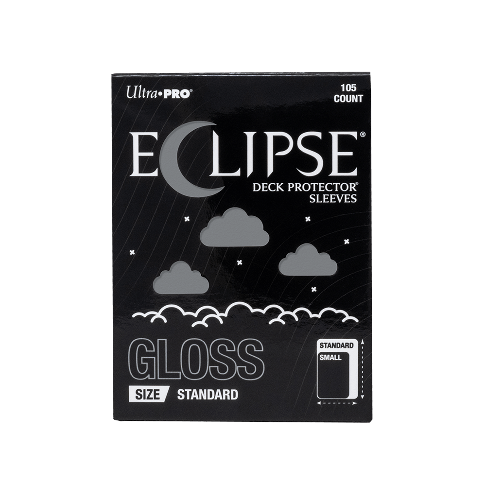 ultra-pro-eclipse-gloss-standard-deck-protector-sleeves-105ct-smoke-grey image 1