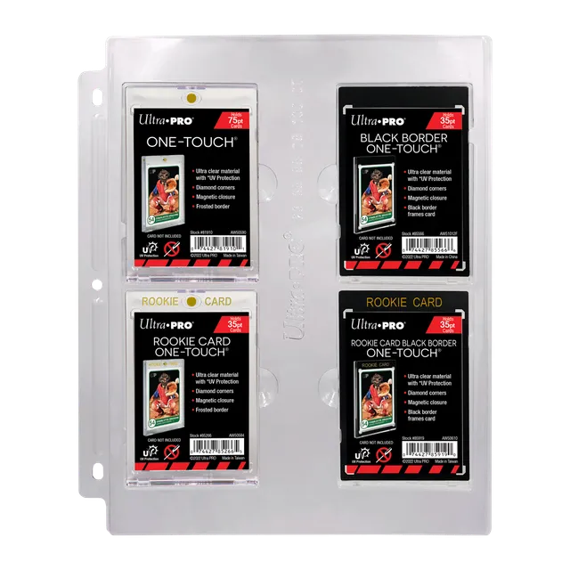 ultra-pro-one-touch-display-page-4-pocket-albumseite-f-r-23pt-100pt-magnet-cases image 1