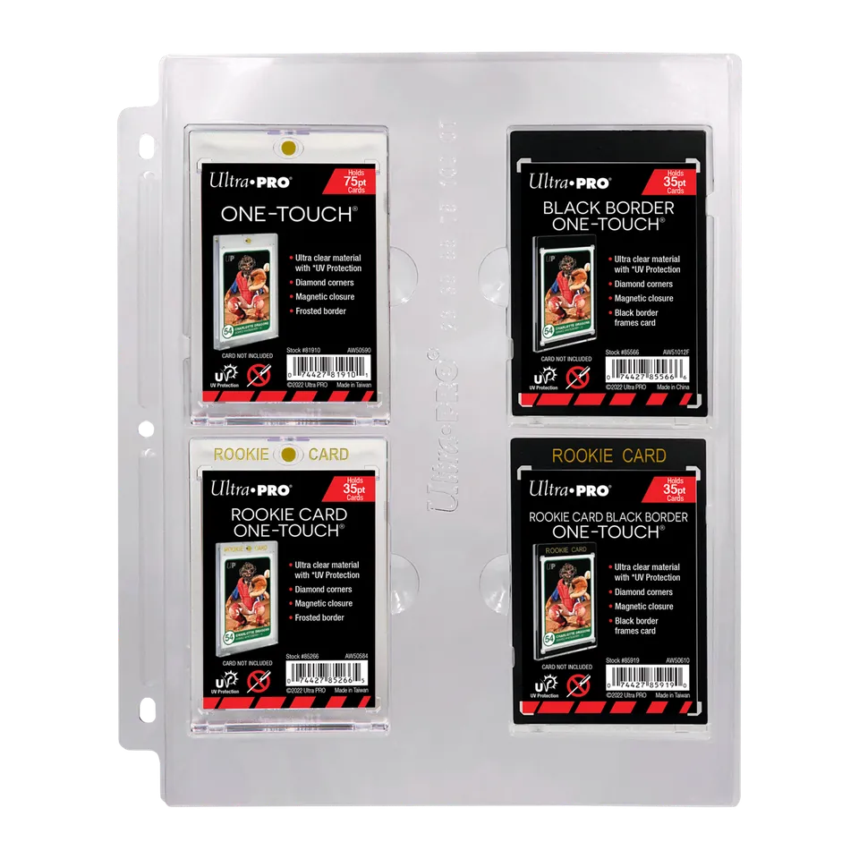 ultra-pro-one-touch-display-page-4-pocket-albumseite-f-r-23pt-100pt-magnet-cases image 1