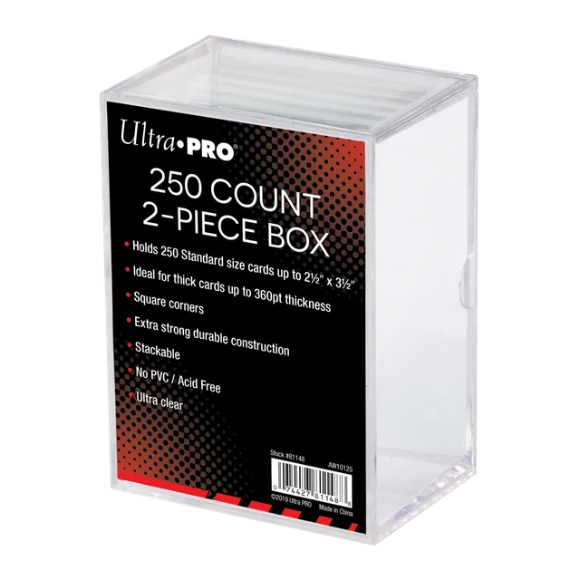 ultra-pro-2-piece-clear-aufbewahrungsbox-f-r-250-karten image 1