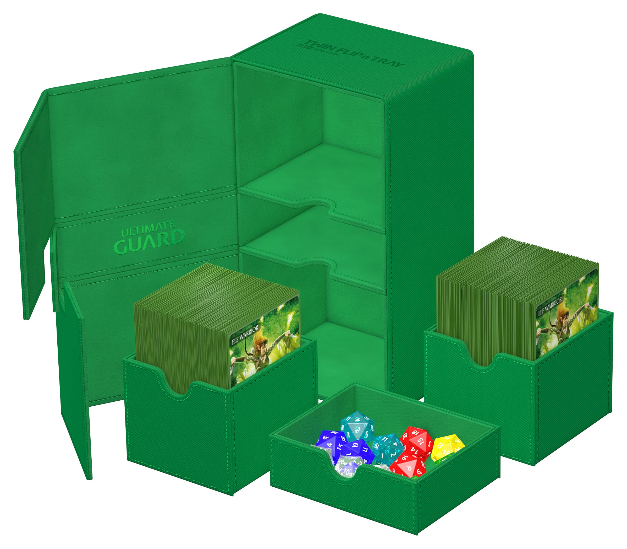 ultimate-guard-twin-flip-n-tray-200-xenoskin-deckbox-monocolor-gr-n image 5