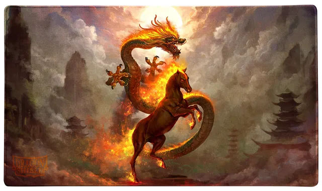 dragon-shield-tcg-playmat-fire-horse-2026 image 1