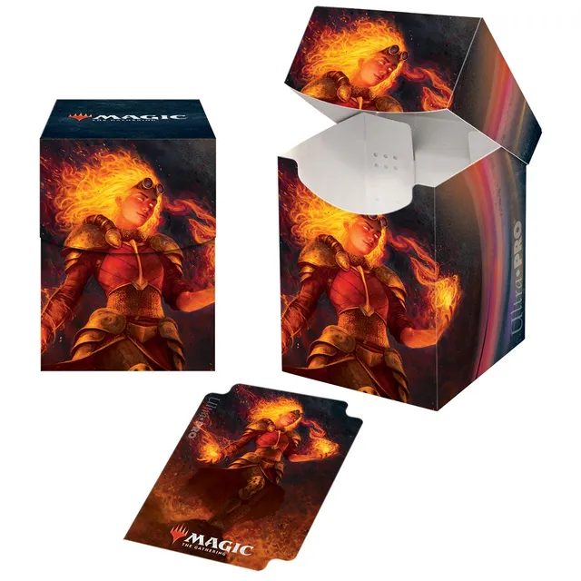ultra-pro-m21-chandra-heart-of-fire-pro-100-deck-box-magic-the-gathering image 1