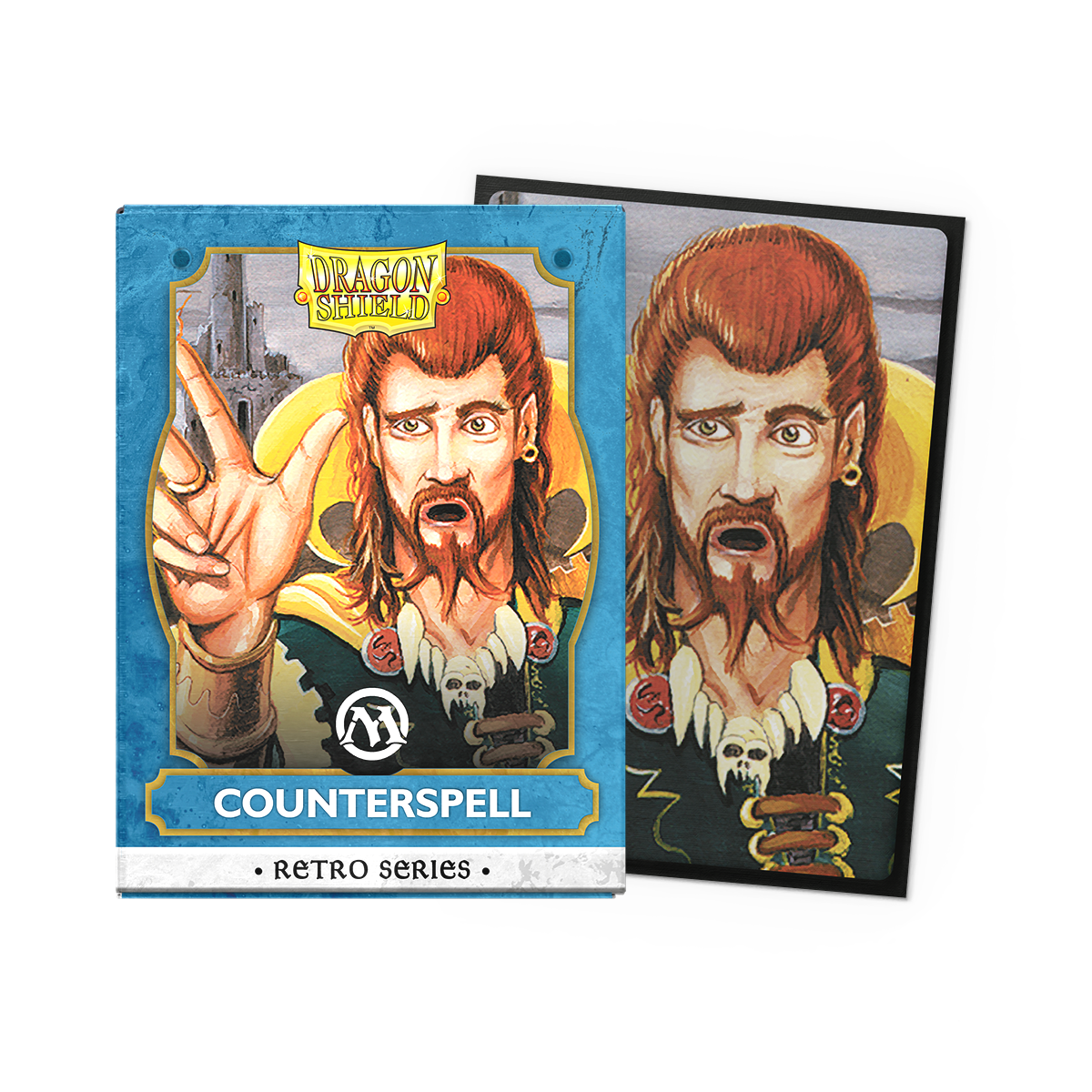 dragon-shield-retro-series-counterspell-brushed-art-sleeves-standard-size image 1
