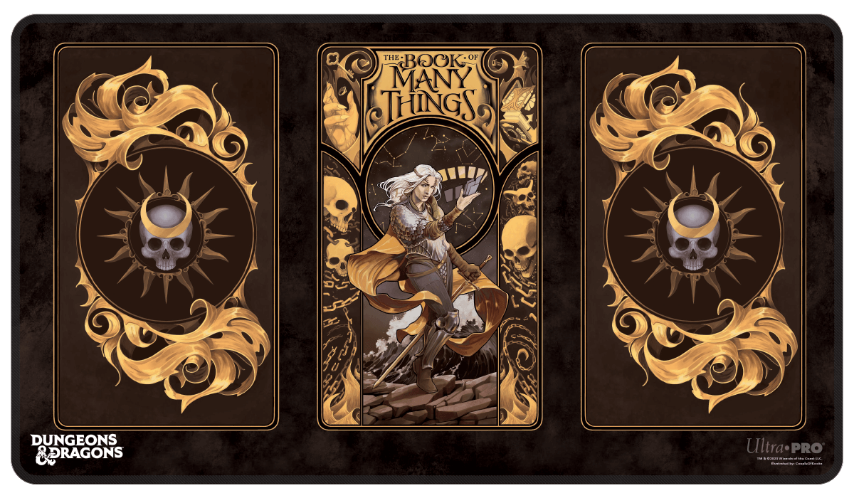 ultra-pro-deck-of-many-things-black-stitched-standard-gaming-playmat-f-r-dungeon image 1