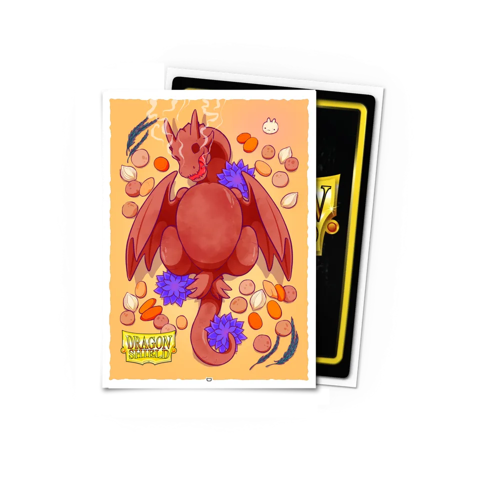 dragon-shield-quest-for-the-janklord-rotisserie-dragon-brushed-art-sleeves-stand image 1