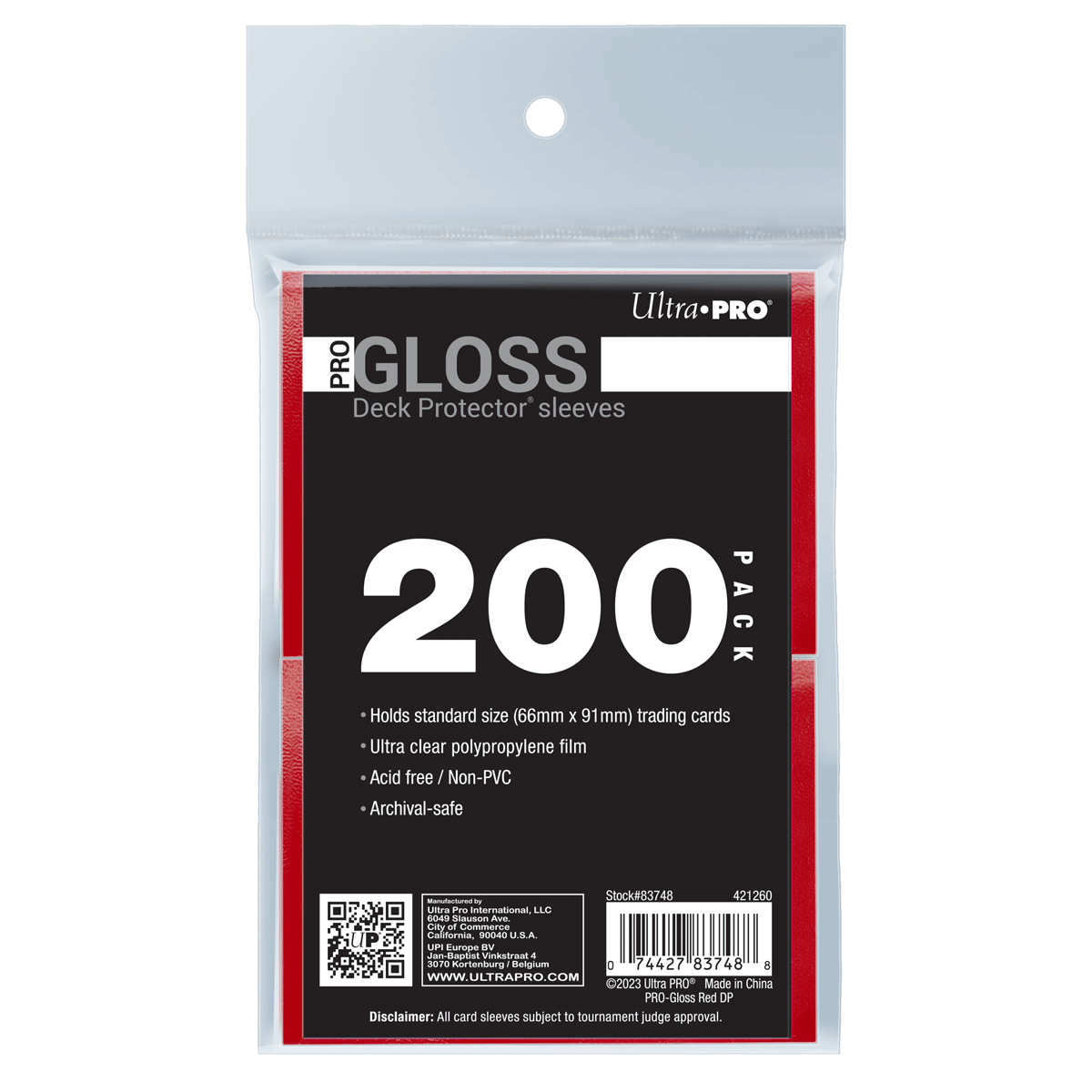 ultra-pro-pro-gloss-standard-deck-protector-sleeves-bundle-200ct image 4