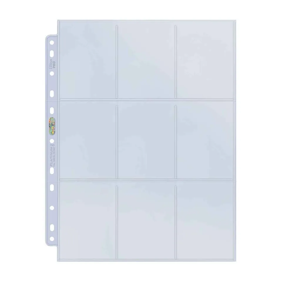 ultra-pro-platinum-series-9-pocket-seiten-mit-11-lochung-100-st-ck-f-r-standard- image 1