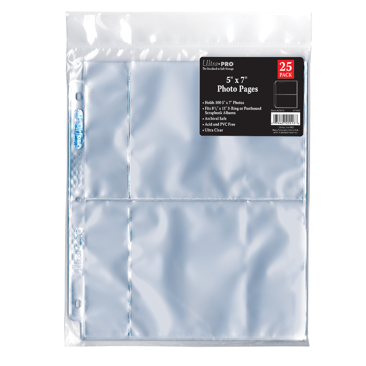 ultra-pro-3-loch-foto-h-llen-25er-pack-f-r-5-x-7-zoll-abz-ge image 1