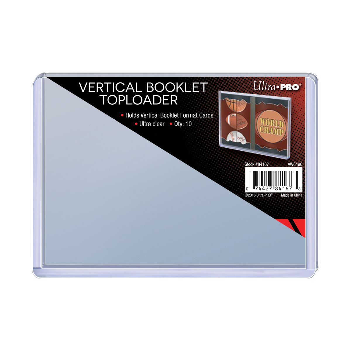 ultra-pro-vertical-booklet-toploader-sleeves-10ct-139-7-x-106-4-mm image 1