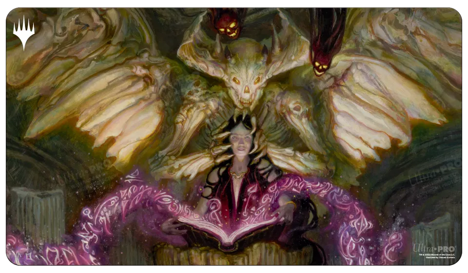 ultra-pro-commander-masters-demonic-tutor-black-standard-gaming-playmat-f-r-magi image 1