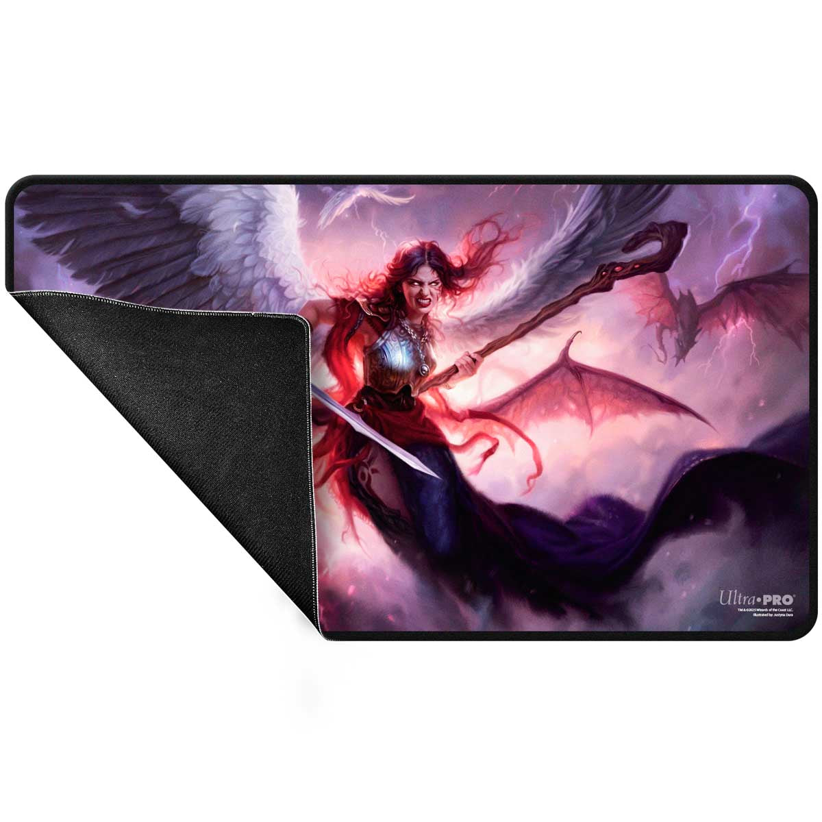 ultra-pro-commander-series-5-kaalia-three-color-wedge-black-stitched-playmat-f-r image 3
