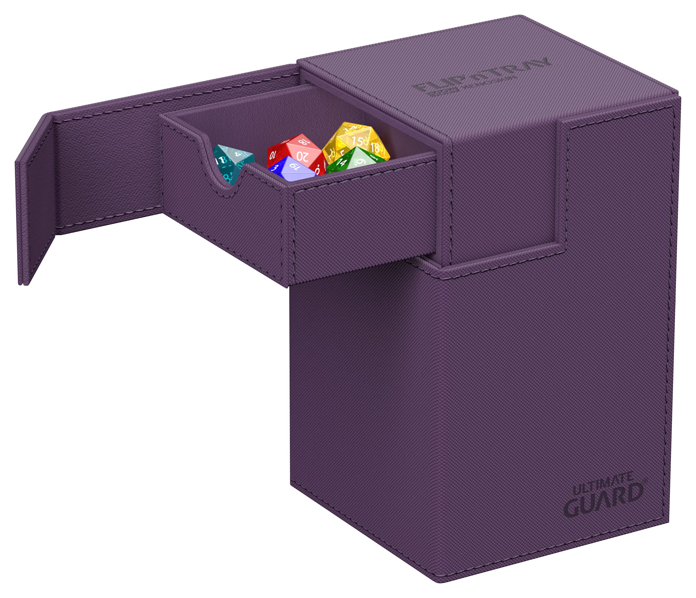 ultimate-guard-flip-n-tray-100-xenoskin-monocolor-violett-deckbox image 2
