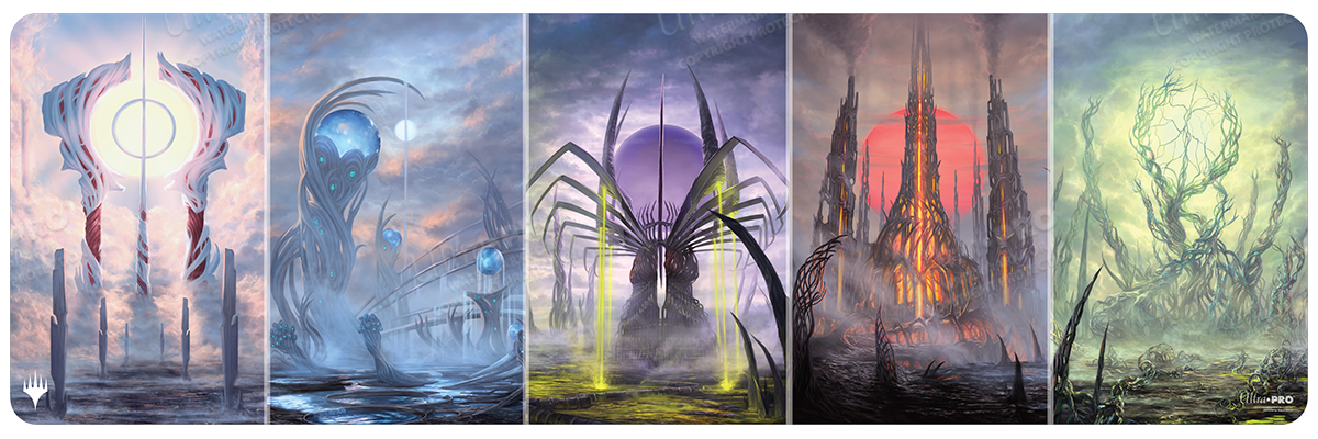 ultra-pro-phyrexia-all-will-be-one-phyrexian-basic-land-tableaux-table-playmat-7 image 2